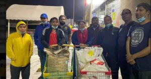 साउदीमा अलपत्र नेपालीलाई एनआरएनएको खाद्यान्न सहयोग साउदीमा अलपत्र नेपालीलाई एनआरएनएको खाद्यान्न सहयोग