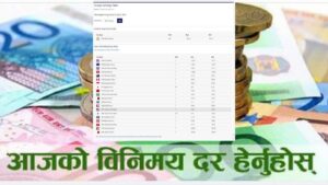 आजको विदेशी मुद्राको विनिमय दर, कति पुग्यो डलरको मूल्य ? आजको विदेशी मुद्राको विनिमय दर, कति पुग्यो डलरको मूल्य ?