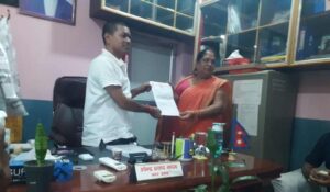 महागढीमाईमा उपप्रमुखलाई कार्यबाहक पाउँदा बधाईको आईरो !