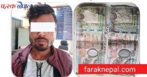 निजगढ बजारमा नक्कली नाेट बाेकेर माछा किन्न खाेज्ने दिपेन्द्र प्रहरी फन्दामा निजगढ बजारमा नक्कली नाेट बाेकेर माछा किन्न खाेज्ने दिपेन्द्र प्रहरी फन्दामा
