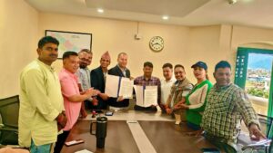 पत्रकार महासंघ मधेस प्रदेशलाई भवन निर्माणका लागि गुठी संस्थानकाे ४ कठ्ठा जग्गा दिने सम्झाैता