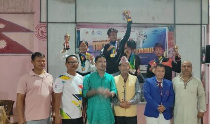 बारा जिल्ला स्तरीय जुनियर खुल्ला तेक्वान्दो प्रतियोगितामा नेत्रोदय डोजाङ्ग प्रथम