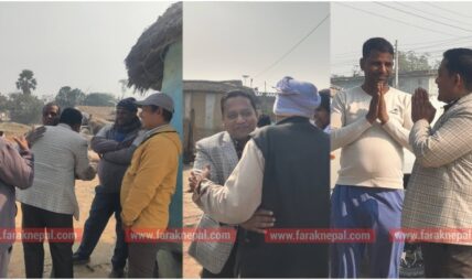 नेकपा उम्मेदवार सन्तोष दंगालले सिम्रौनगढबाट सुरु गरे घरदैलो अभियान