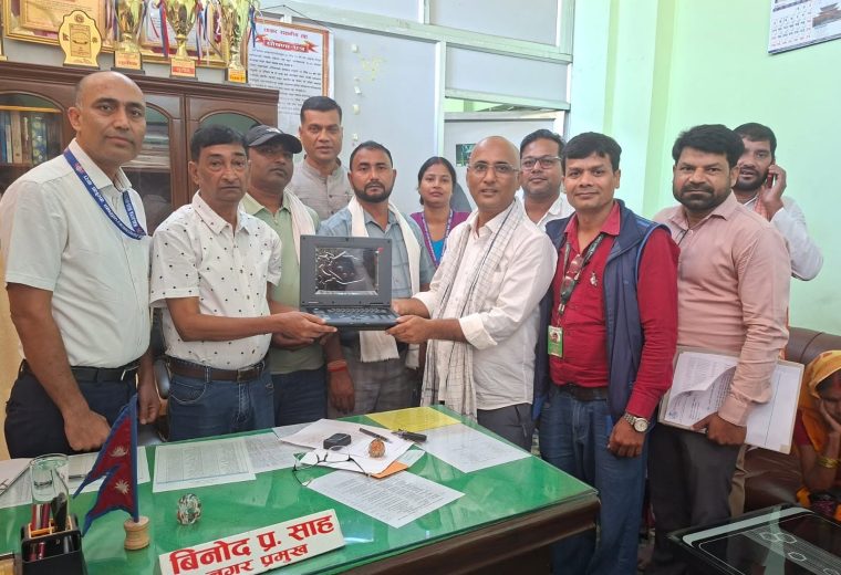 कलैया उपमहानगरपालिकालाई पोर्टेबल अल्ट्रासाउन्ड मेसिन हस्तान्तरण